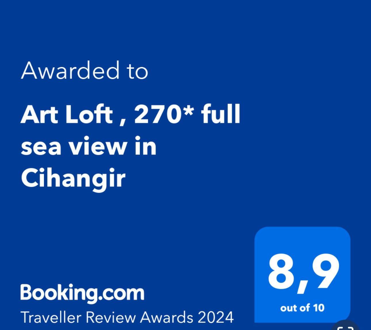 Ferienwohnung Art Loft , 270* Full Sea View In Cihangir Istanbul Exterior foto